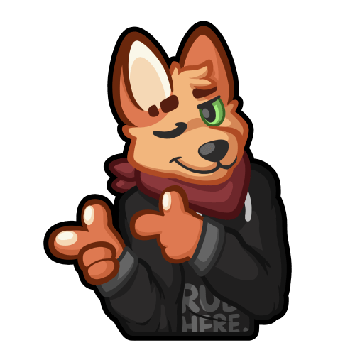 Luhrak pointing with fingerungs and winking at the same time